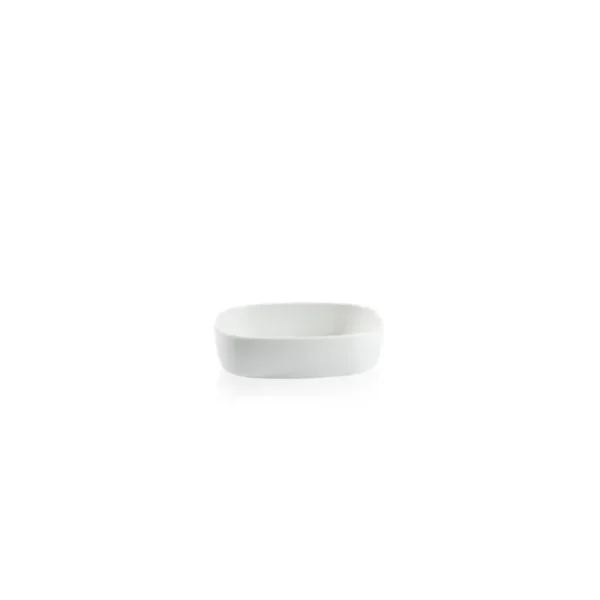 Superellipse Fat úr postalíni - 19x25x6,5cm Hvítt